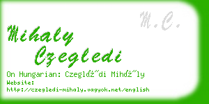 mihaly czegledi business card